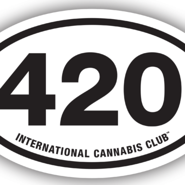 International Cannabis Club Official 420 Sticker - Because its always for 420 somewhere.