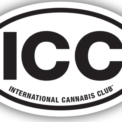 International Cannabis Club Official Club Sticker - Travel the World Location Sticker